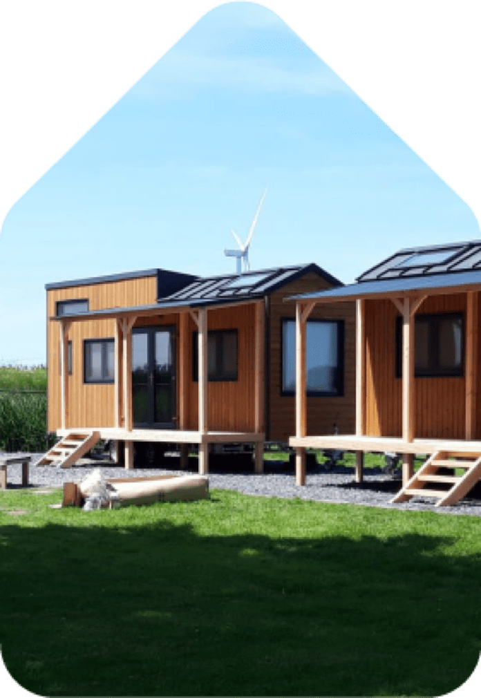 tiny house buiten