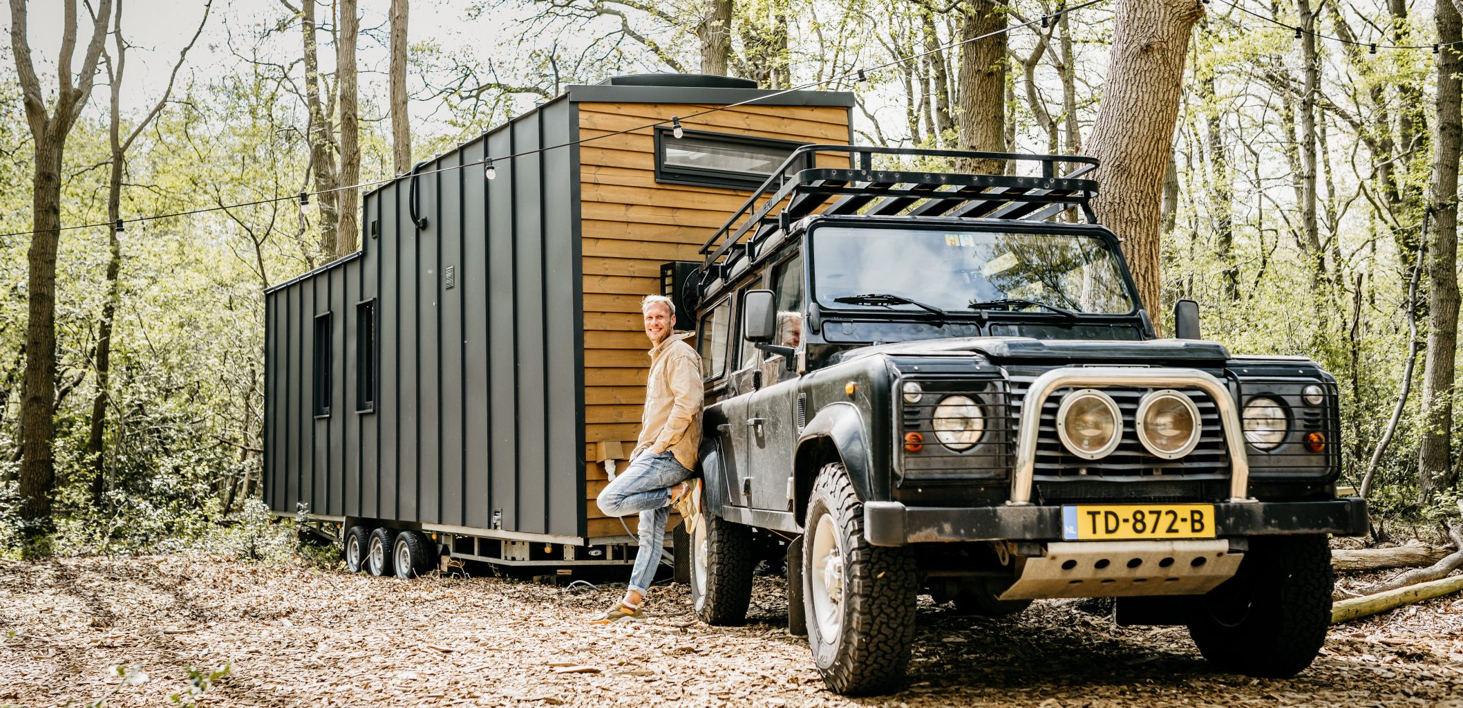 Tiny House op trailer + auto